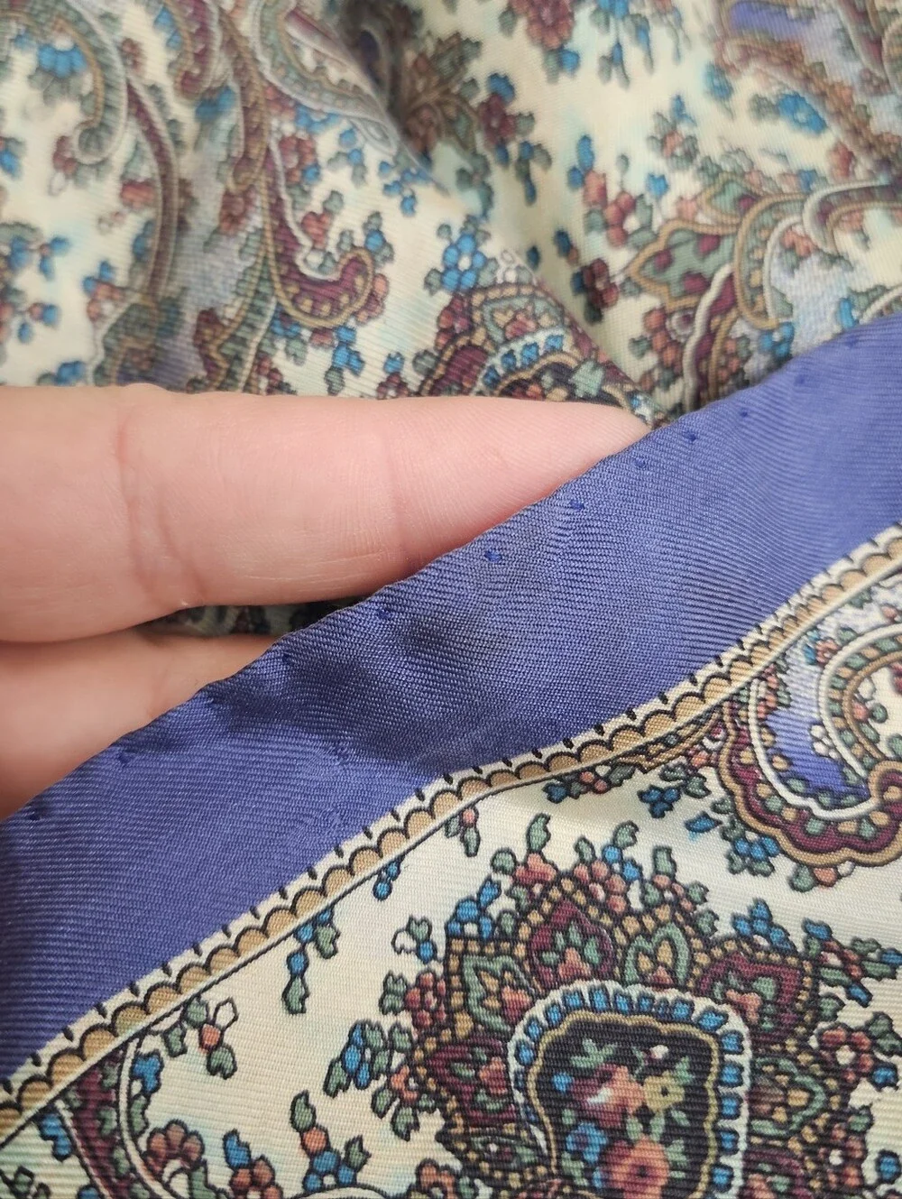 VTG Liberty Of London Silk Colorful Floral Accessory Belt Hair Bow Head Scarf